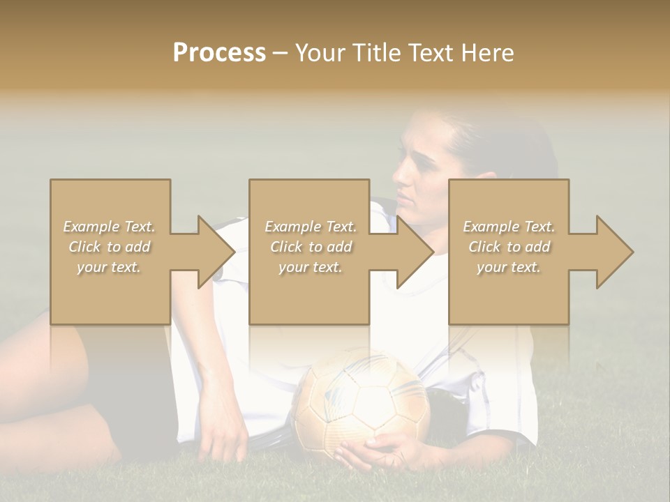 Football Human Girl PowerPoint Template
