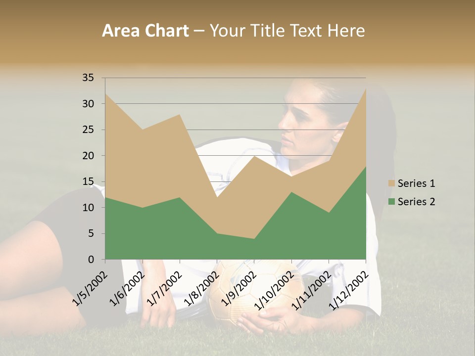 Football Human Girl PowerPoint Template