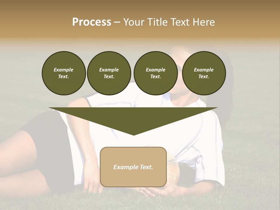 Football Human Girl PowerPoint Template