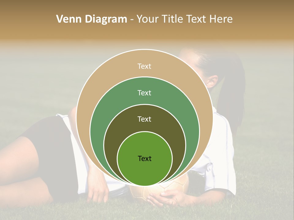 Football Human Girl PowerPoint Template