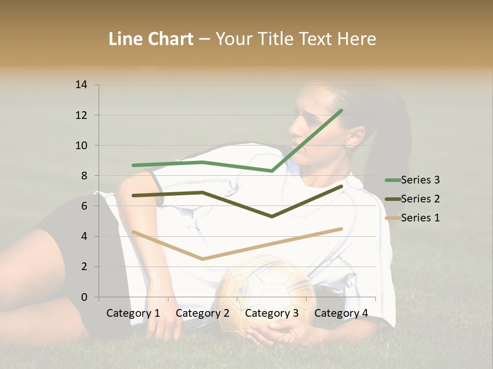 Football Human Girl PowerPoint Template