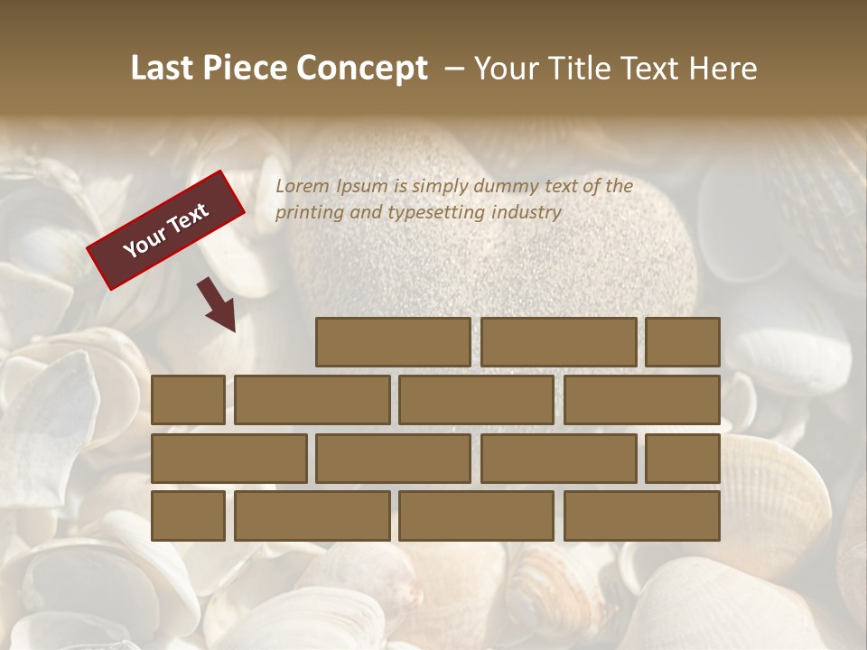 Sea Shell Heart PowerPoint Template