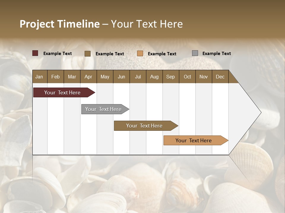 Sea Shell Heart PowerPoint Template