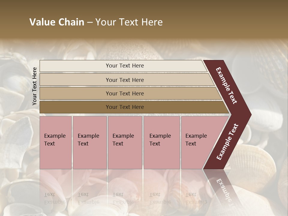 Sea Shell Heart PowerPoint Template