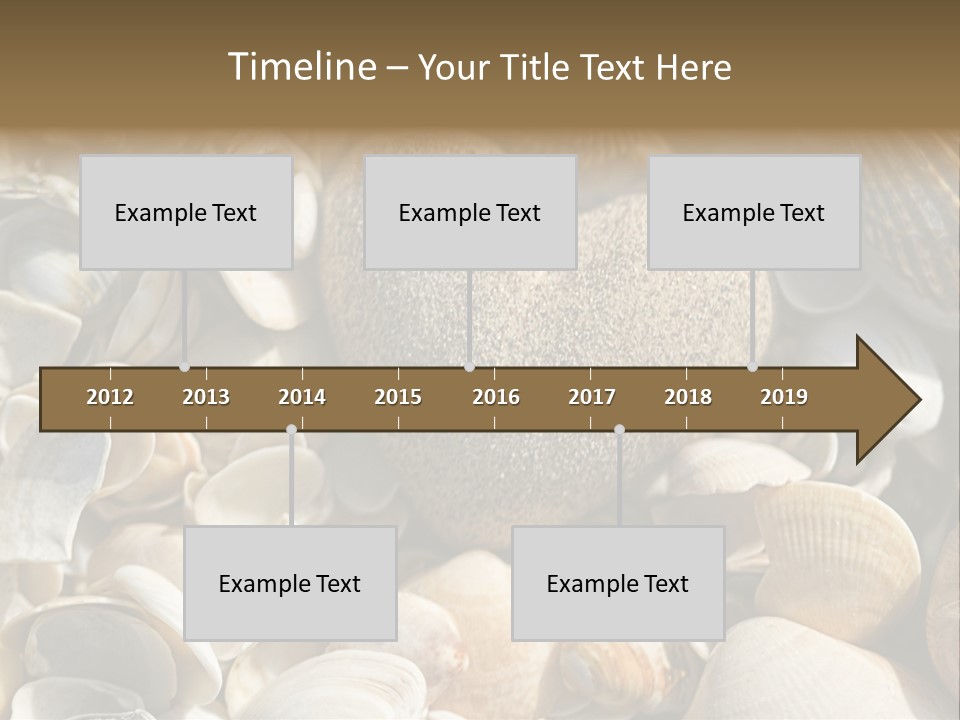 Sea Shell Heart PowerPoint Template