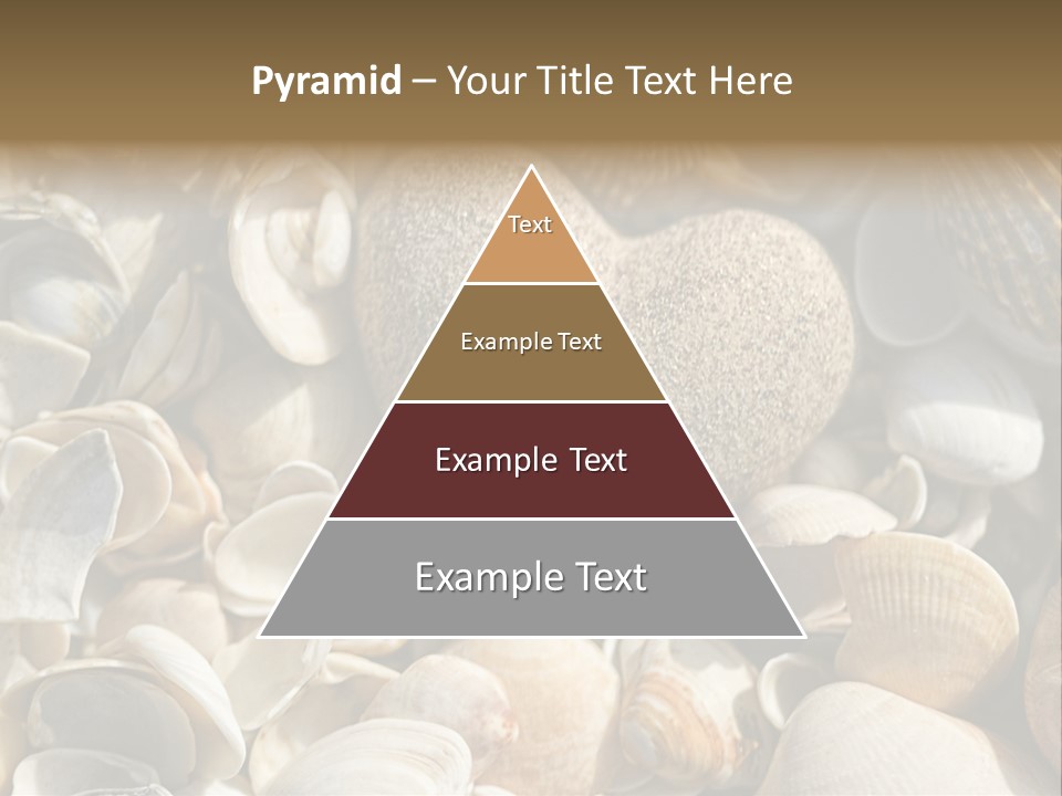 Sea Shell Heart PowerPoint Template