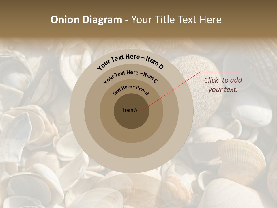 Sea Shell Heart PowerPoint Template