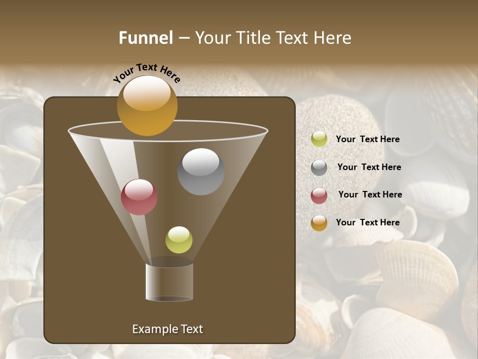 Sea Shell Heart PowerPoint Template