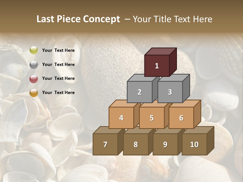 Sea Shell Heart PowerPoint Template