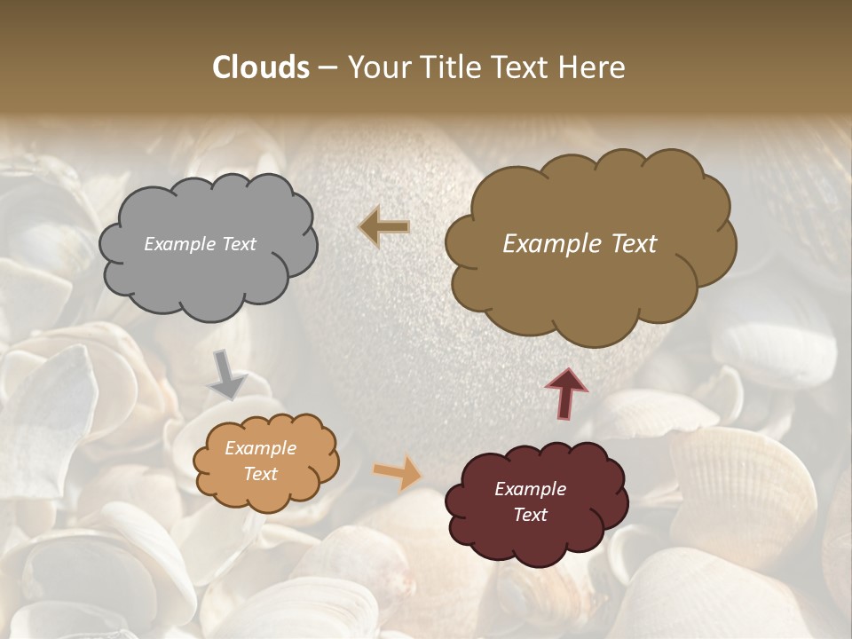 Sea Shell Heart PowerPoint Template