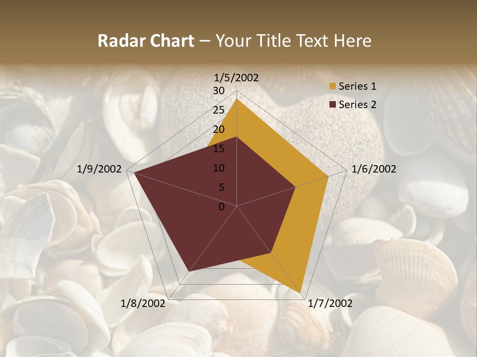 Sea Shell Heart PowerPoint Template