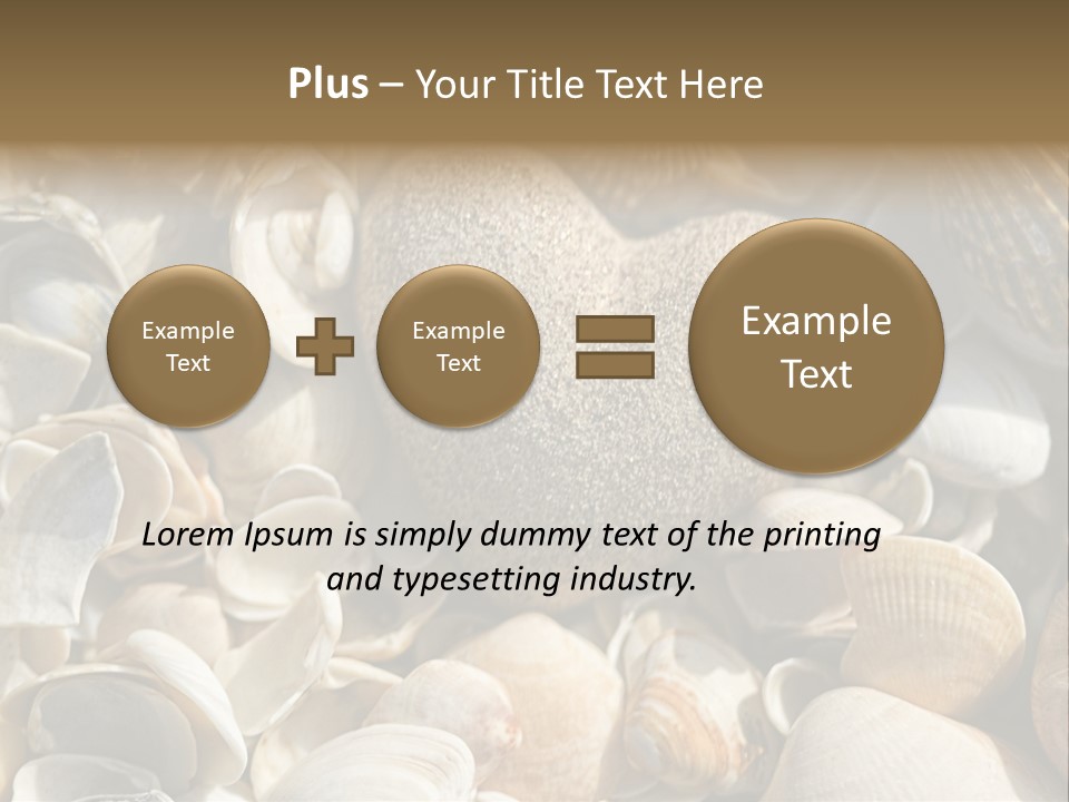 Sea Shell Heart PowerPoint Template
