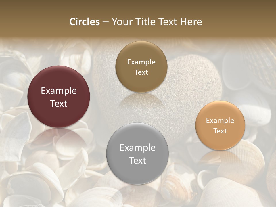 Sea Shell Heart PowerPoint Template