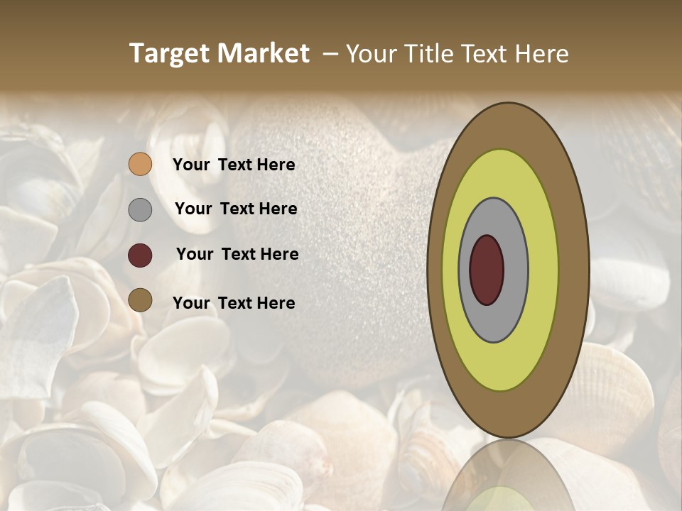 Sea Shell Heart PowerPoint Template