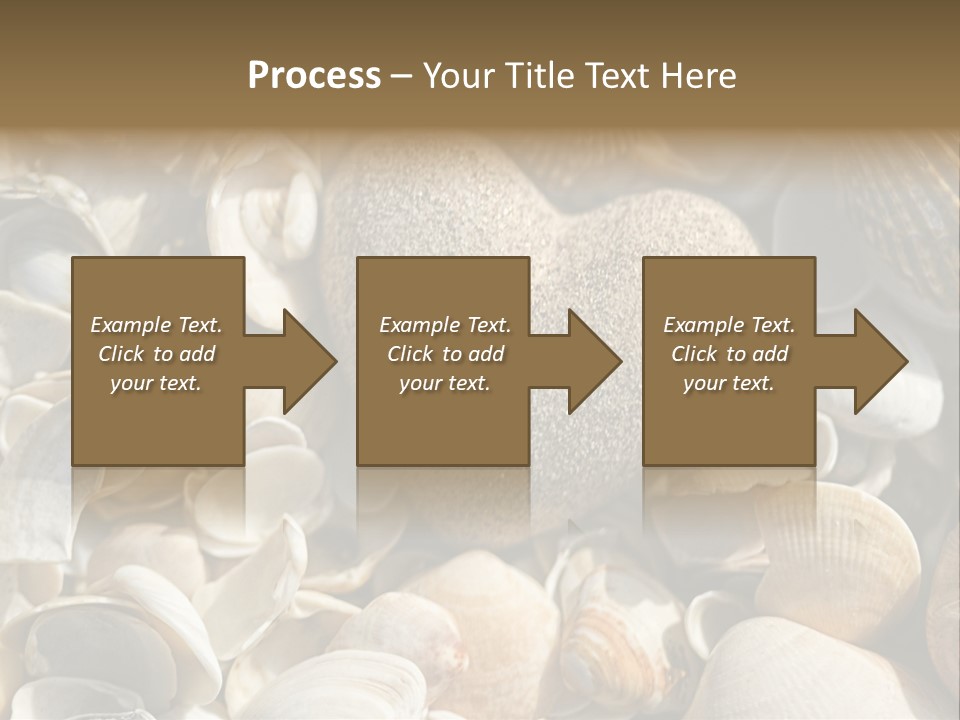 Sea Shell Heart PowerPoint Template