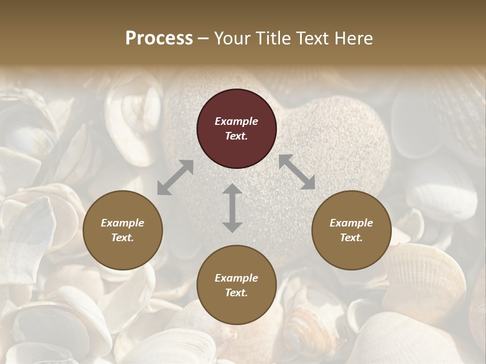 Sea Shell Heart PowerPoint Template