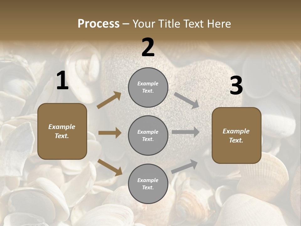 Sea Shell Heart PowerPoint Template