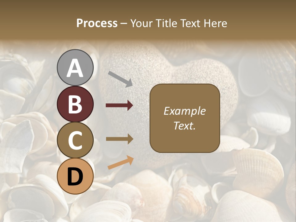 Sea Shell Heart PowerPoint Template