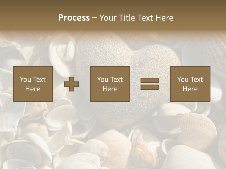 Sea Shell Heart PowerPoint Template