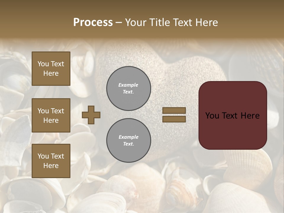 Sea Shell Heart PowerPoint Template