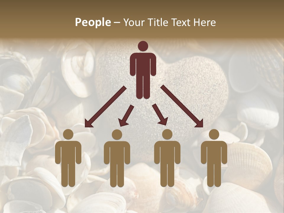 Sea Shell Heart PowerPoint Template