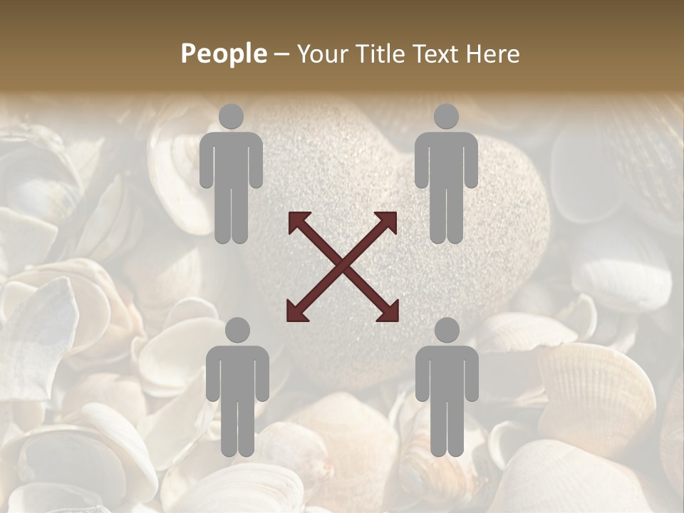 Sea Shell Heart PowerPoint Template