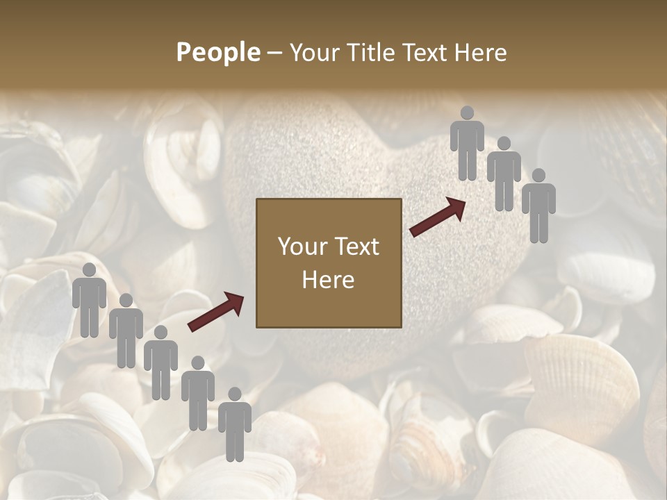Sea Shell Heart PowerPoint Template