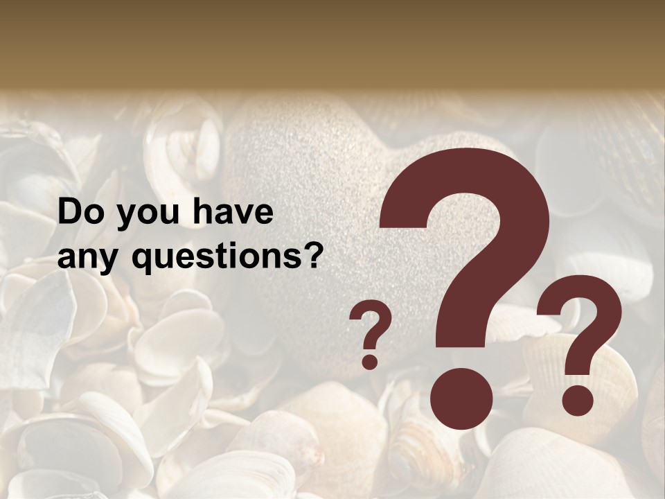 Sea Shell Heart PowerPoint Template