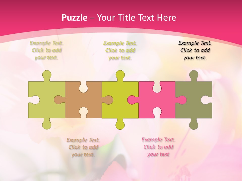 Flowers Bunch Desktops PowerPoint Template