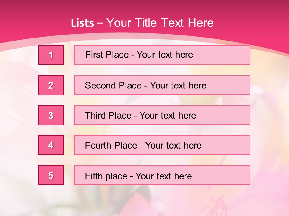 Flowers Bunch Desktops PowerPoint Template