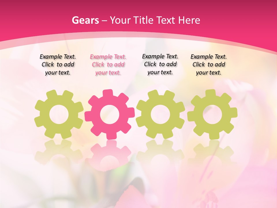 Flowers Bunch Desktops PowerPoint Template