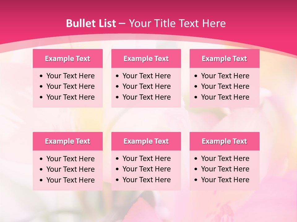 Flowers Bunch Desktops PowerPoint Template