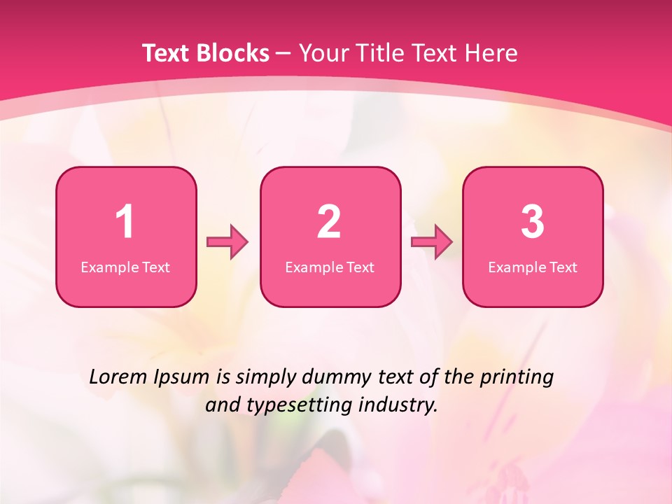 Flowers Bunch Desktops PowerPoint Template