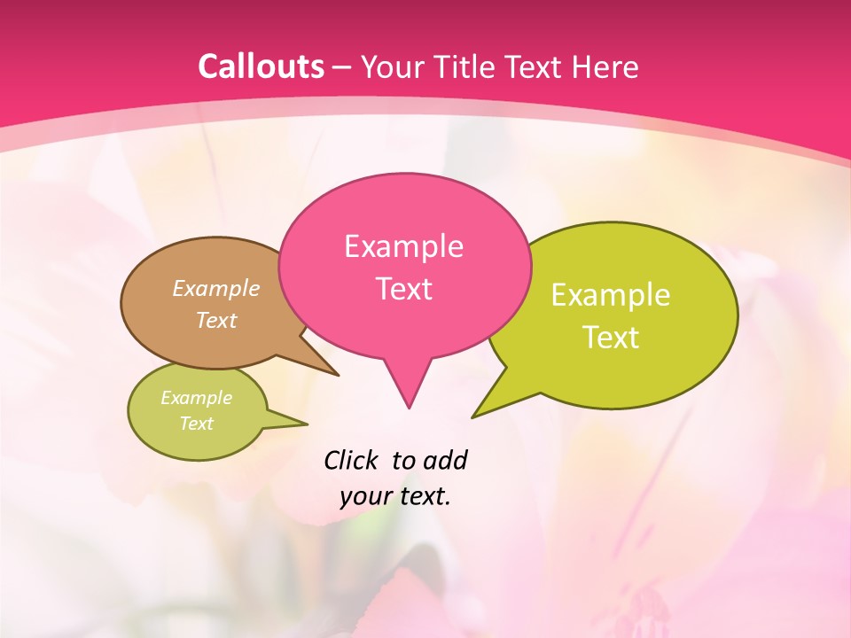 Flowers Bunch Desktops PowerPoint Template