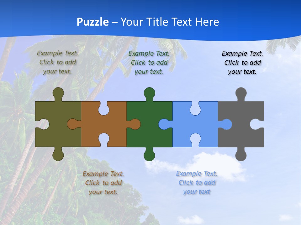 Scenery Wave Cloud PowerPoint Template