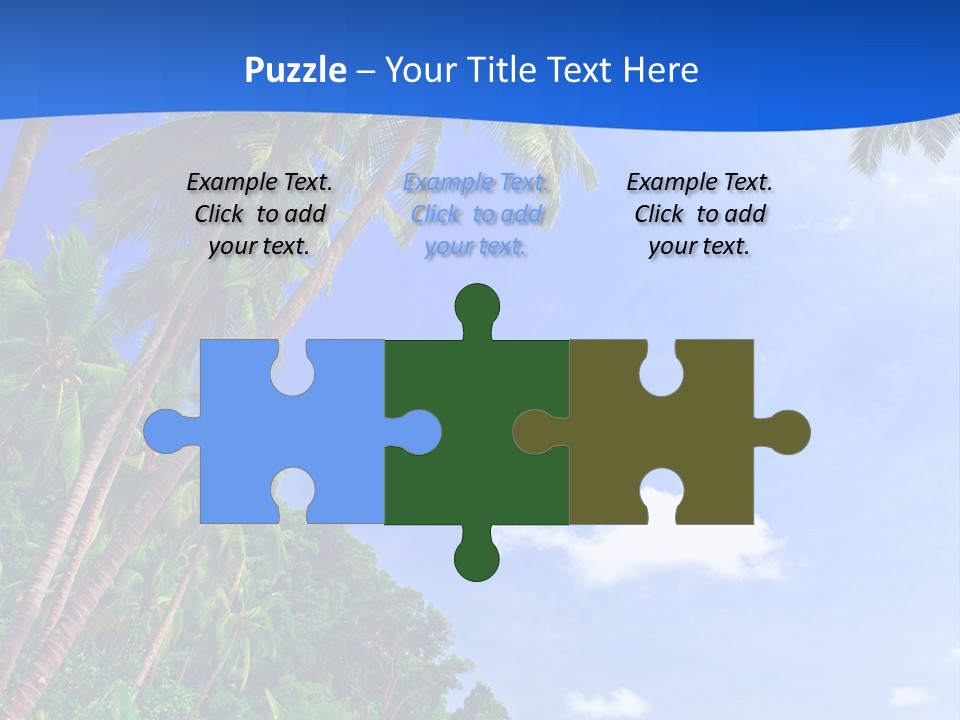 Scenery Wave Cloud PowerPoint Template