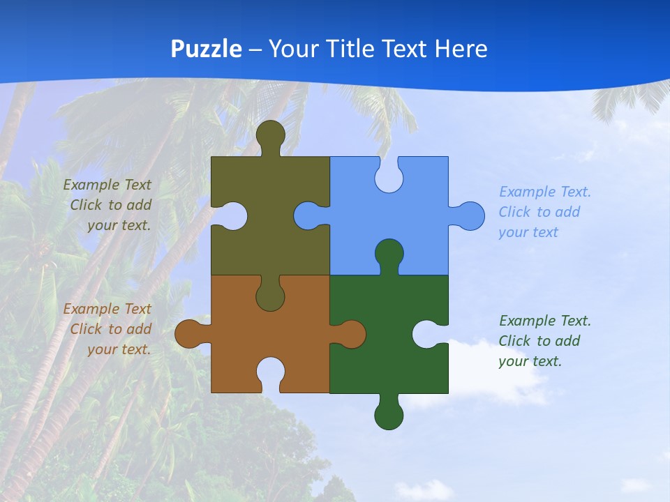 Scenery Wave Cloud PowerPoint Template