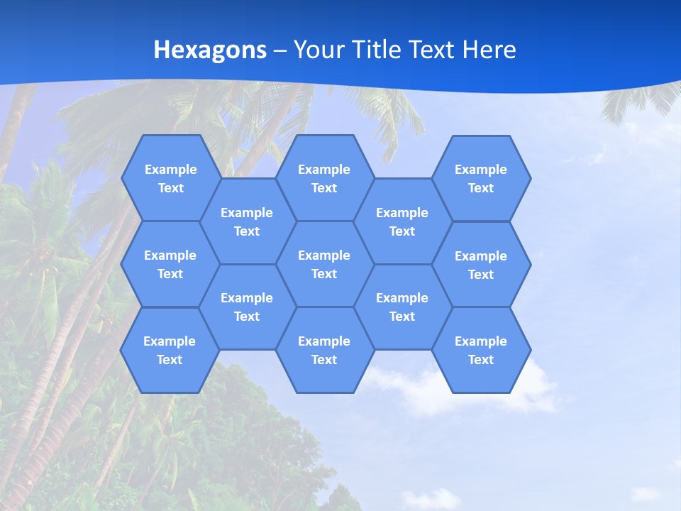 Scenery Wave Cloud PowerPoint Template