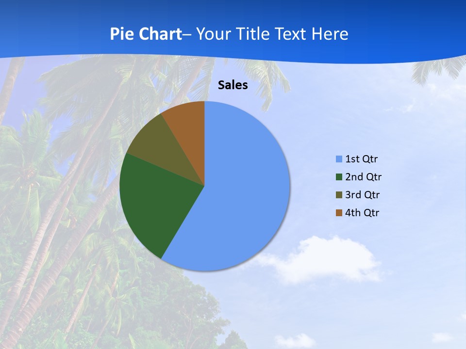 Scenery Wave Cloud PowerPoint Template