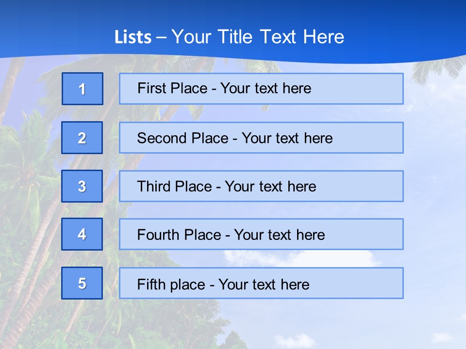 Scenery Wave Cloud PowerPoint Template