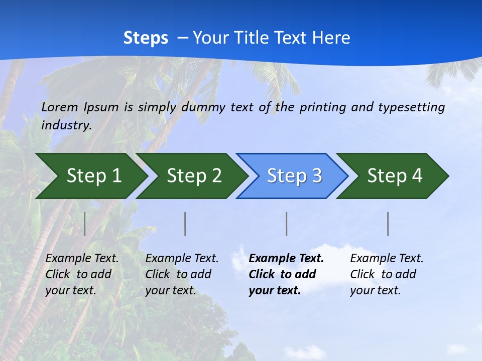 Scenery Wave Cloud PowerPoint Template
