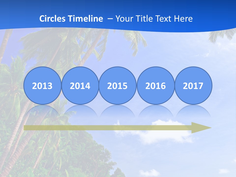 Scenery Wave Cloud PowerPoint Template