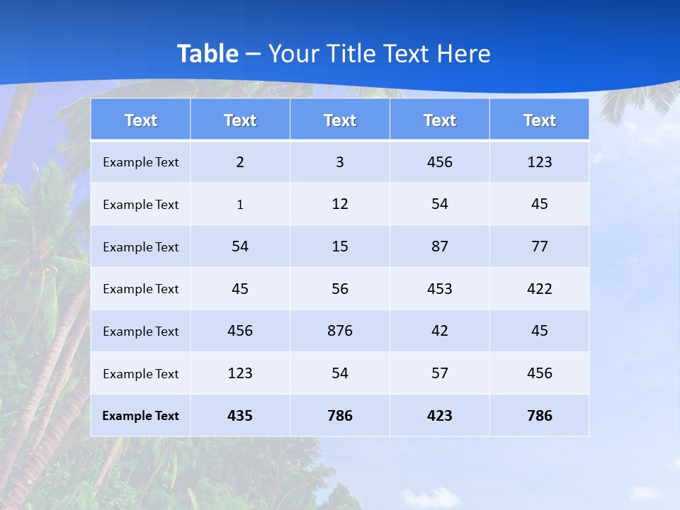 Scenery Wave Cloud PowerPoint Template
