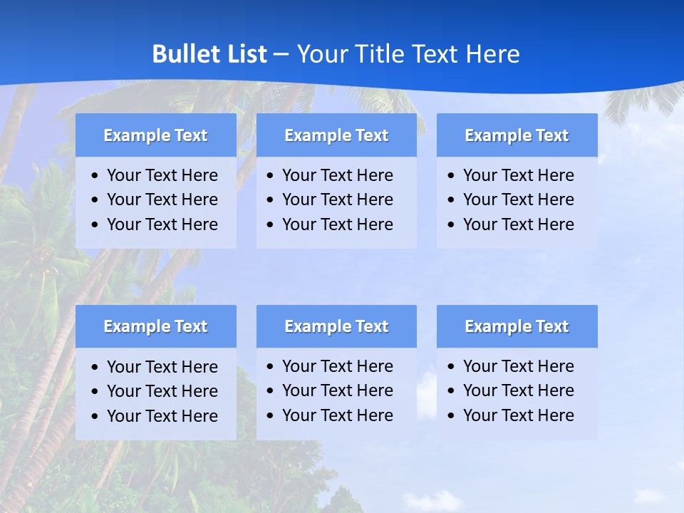 Scenery Wave Cloud PowerPoint Template