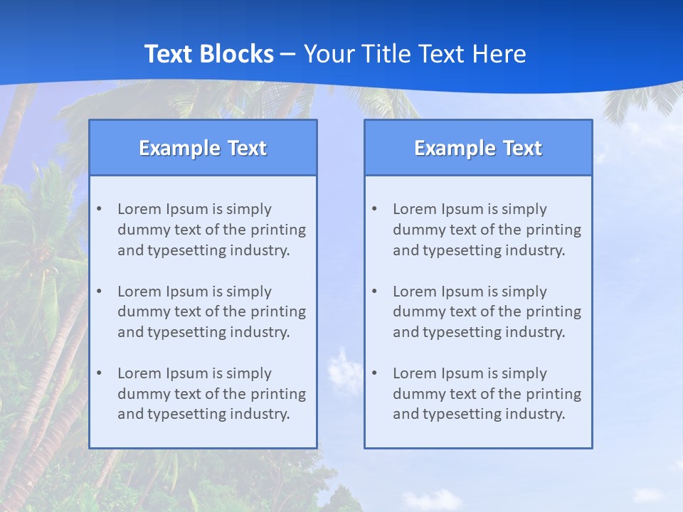 Scenery Wave Cloud PowerPoint Template