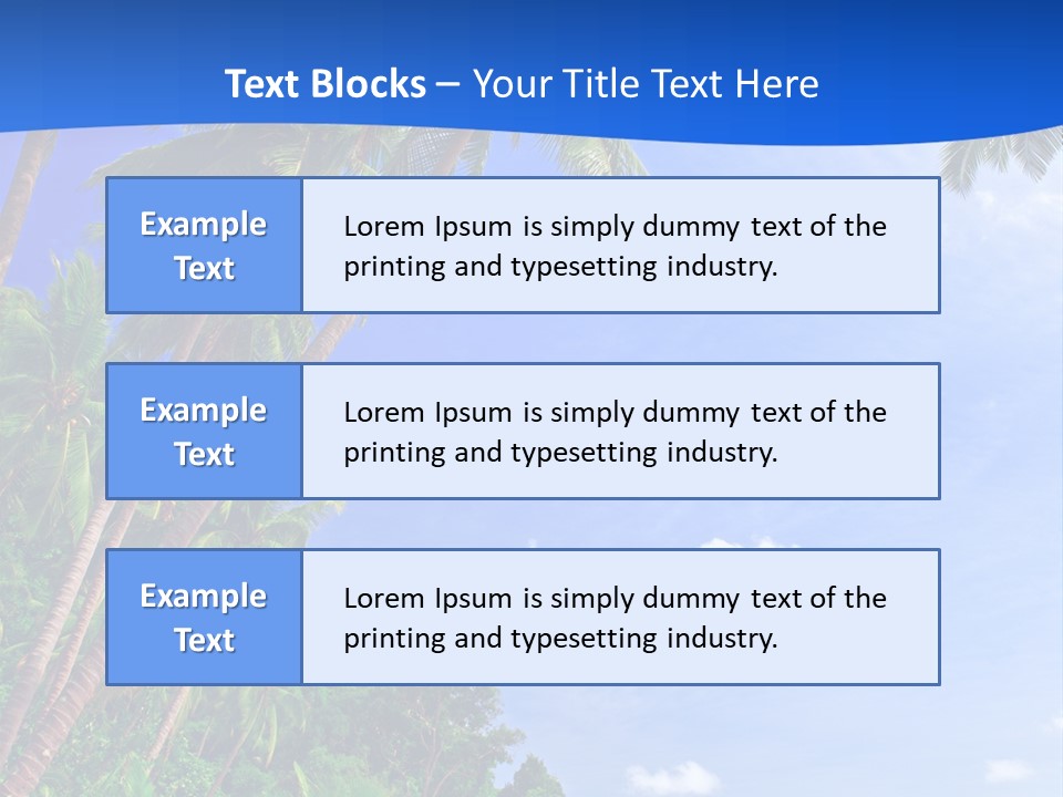Scenery Wave Cloud PowerPoint Template