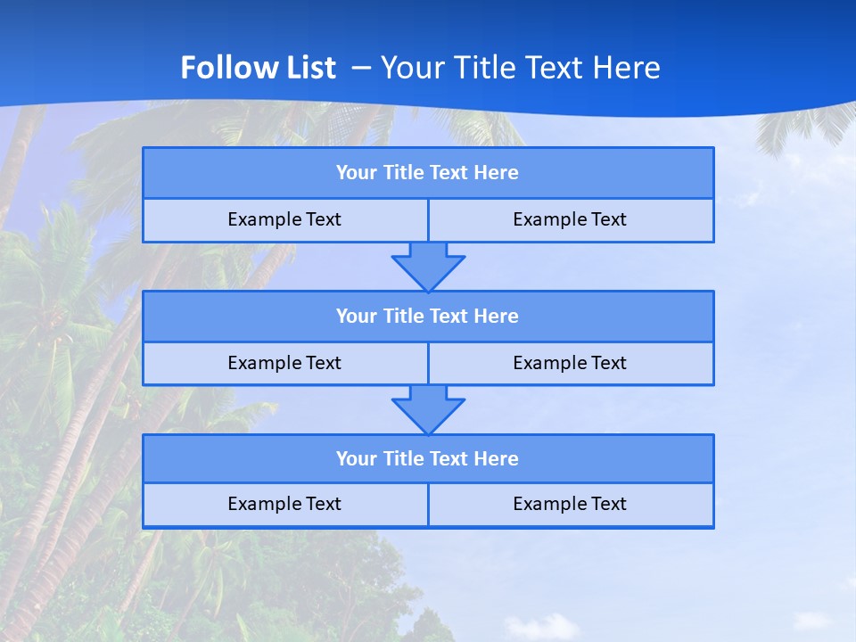Scenery Wave Cloud PowerPoint Template