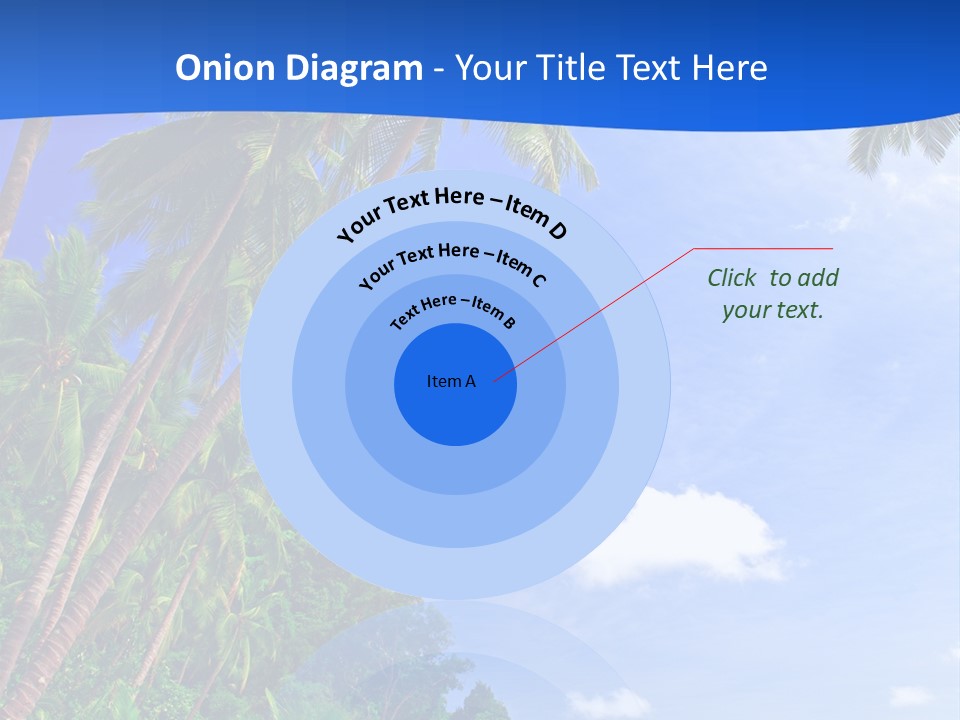 Scenery Wave Cloud PowerPoint Template