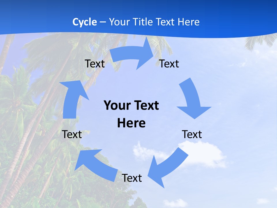 Scenery Wave Cloud PowerPoint Template