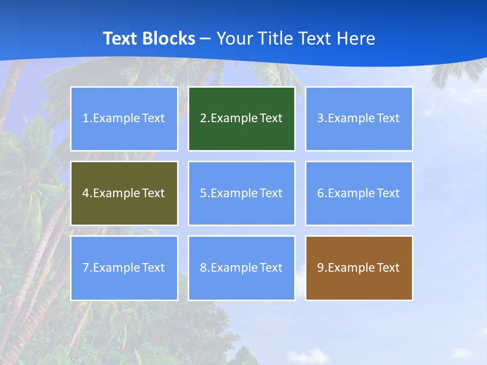 Scenery Wave Cloud PowerPoint Template